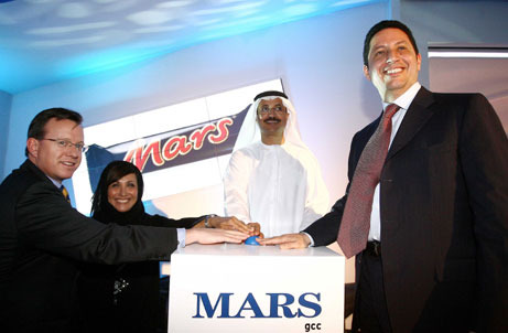 During the inauguration of Mars factory in Dubai.