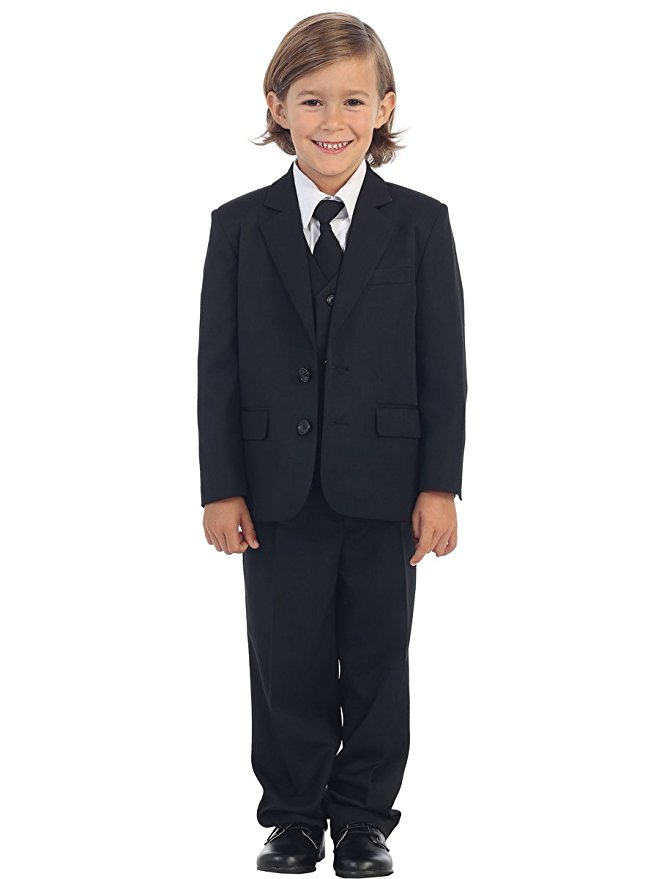 5-Piece Boy's 2-Button Suit Tuxedo